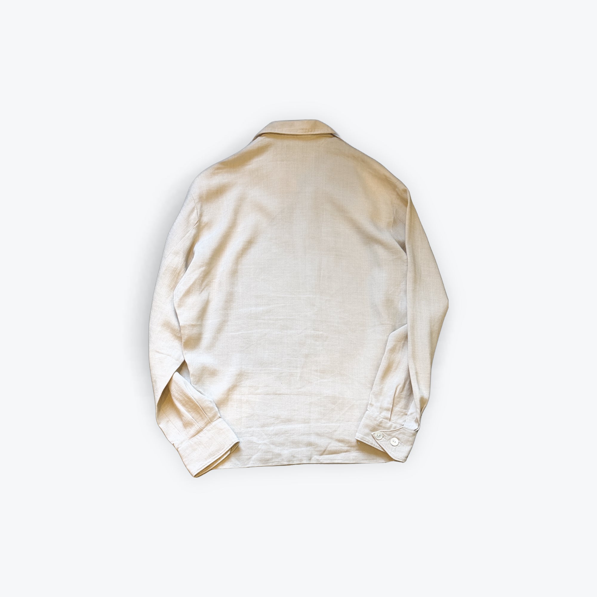 50–60's Euro Vintage Linen Shark Collar Shirt | VATT